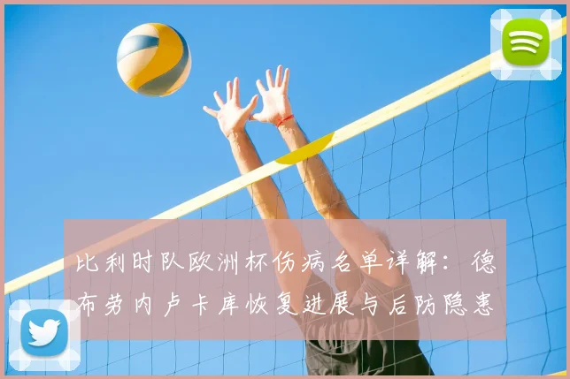 比利时队欧洲杯伤病名单详解：德布劳内卢卡库恢复进展与后防隐患分析